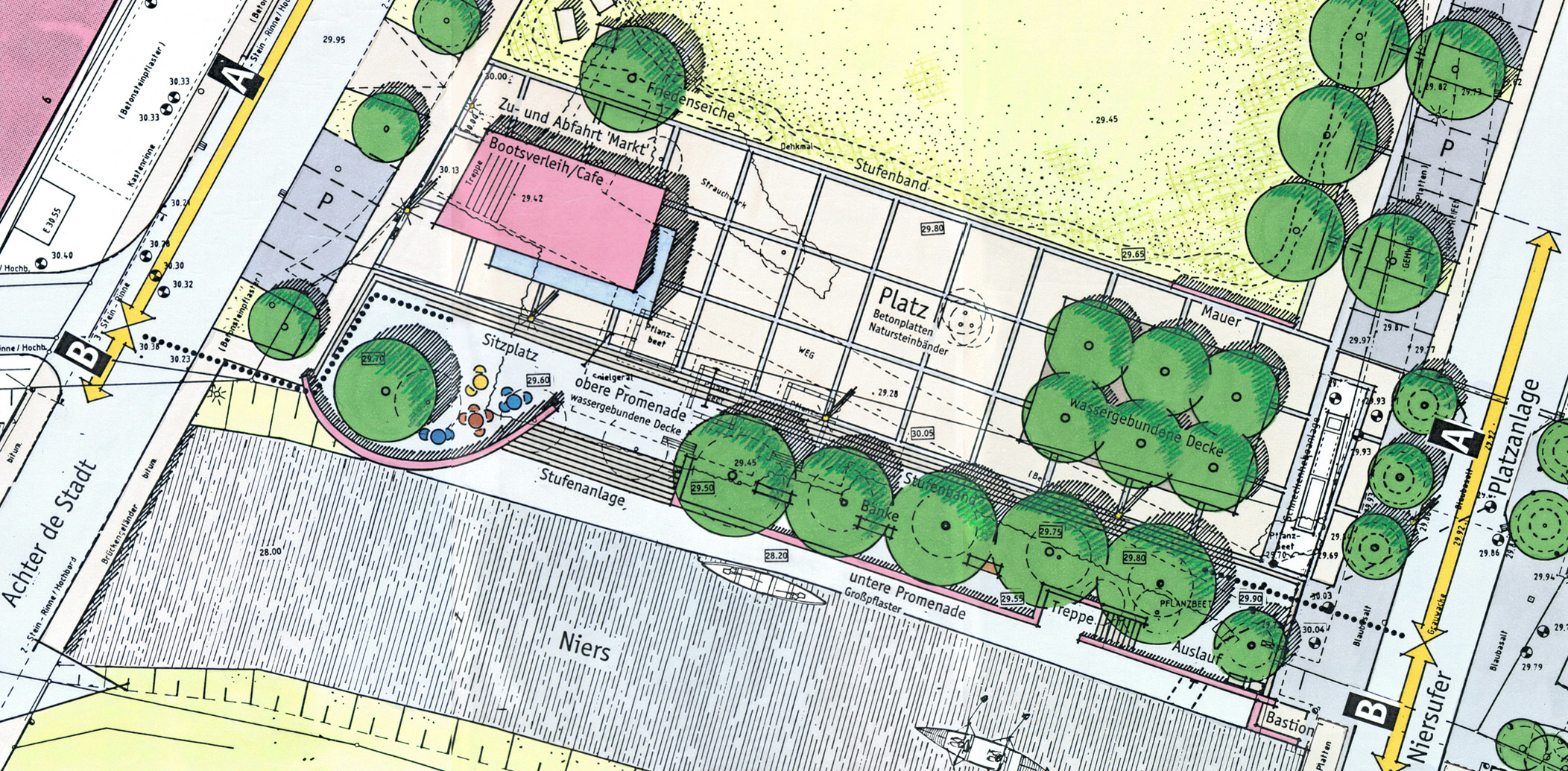 Platz an der Niers - Entwurf