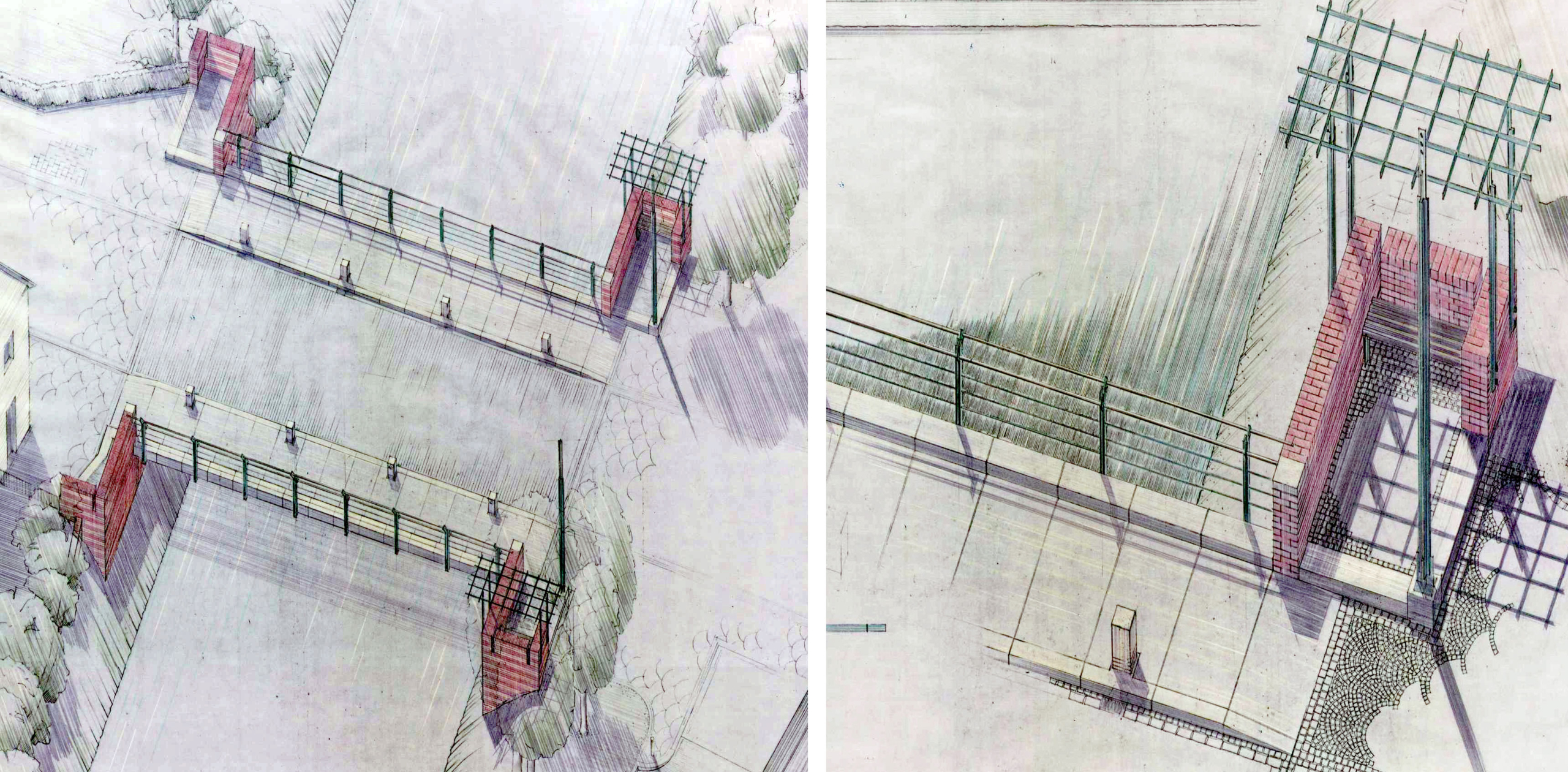 Entwurfsskizzen zu den Ortseingängen